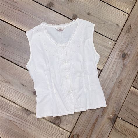 white cotton sleeveless top | LEMON