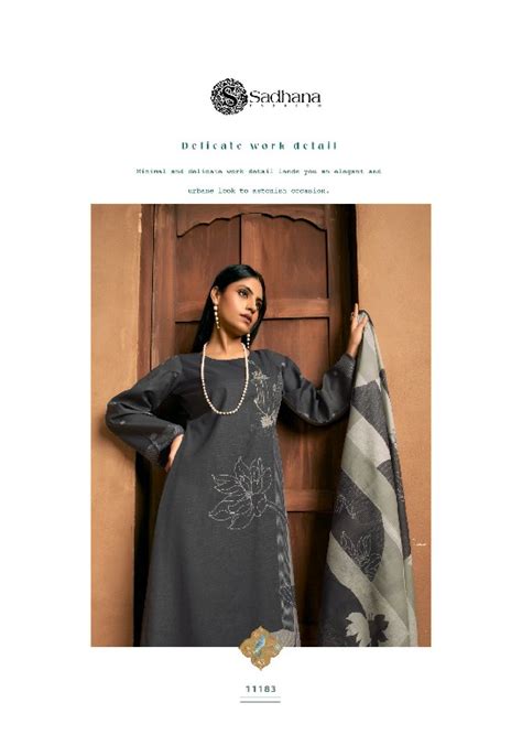 Sadhana The Portrait Wholesale Pure Simar Musline With Fancy Work ...
