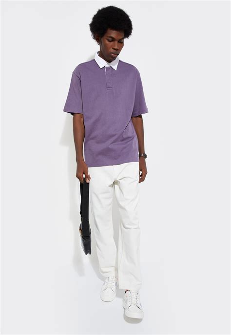 Buy URB_N Men Oversized Contrast Polo T-shirt Online at just Rs. 699.0 ...