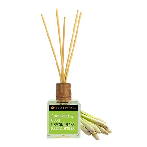 Soulflower Cube Reed Diffuser - Lemongrass : Amazon.in: Health ...