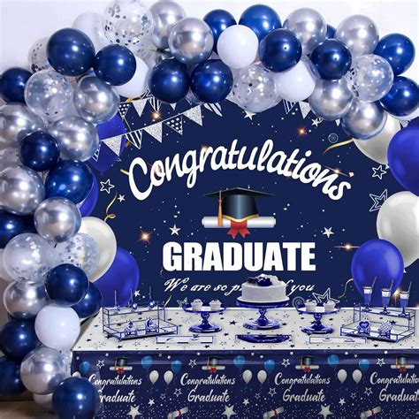 Coosilion Graduation Decorations Class of 2024, Navy Blue India | Ubuy