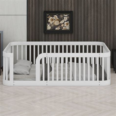 Harriet Bee Wood Floor Bed Frame With Fence - Wayfair Canada
