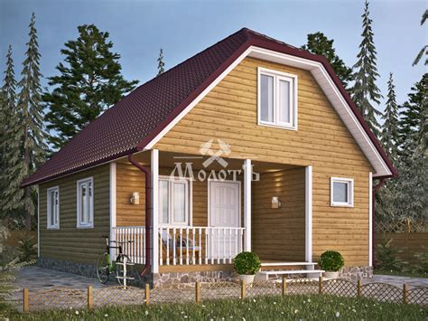 Проект каркасного дома «Алексей», размер 8х6: описание, цены ...