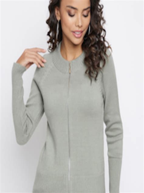 Buy Madame Women Green Cardigan - Sweaters for Women 20240214 | Myntra