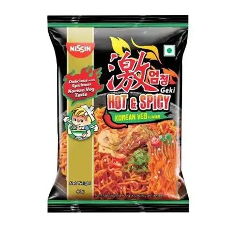 NISSIN GEKI KOREAN VEG NOODLES 80 G