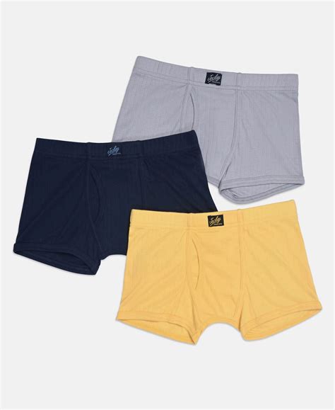 Buy Super Combed Cotton Rib Fabric Solid Trunk with Front Open Fly and ...