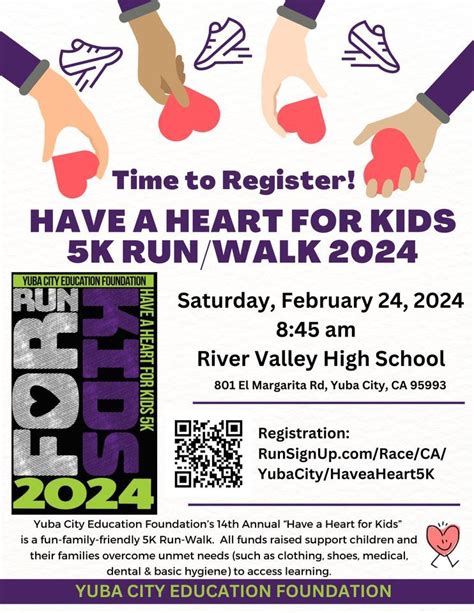 Have a Heart for Kids 5k run/walk , River Valley High School, Yuba City ...