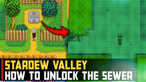How to Unlock the Sewer | Stardew Valley - YouTube