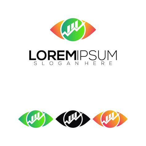 Modern building eyes design color full template illustration | Premium ...