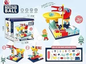 Buy Aardik Kids66 PCS Assembly Block Marble Run Slide Track Building ...