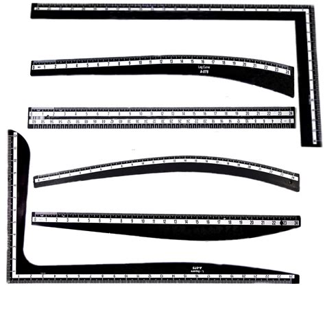 Buy HIRDAY Complete Fashion Designing Tailoring Plastic Scales SET OF 6 ...