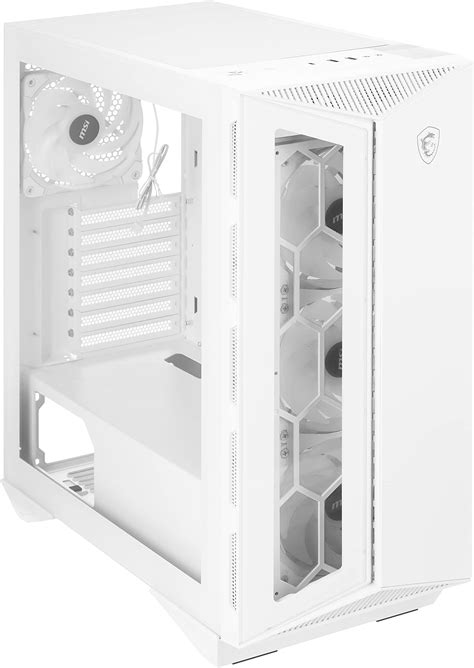 Amazon.in: Buy MSI MAG Forge 320R Airflow White Premium Gaming PC Case ...