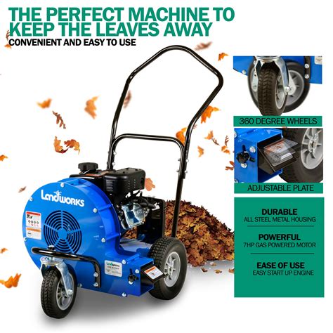 Landworks 212-cc 2-cycle 2000-CFM 200-MPH Gas Walk-behind Leaf Blower ...