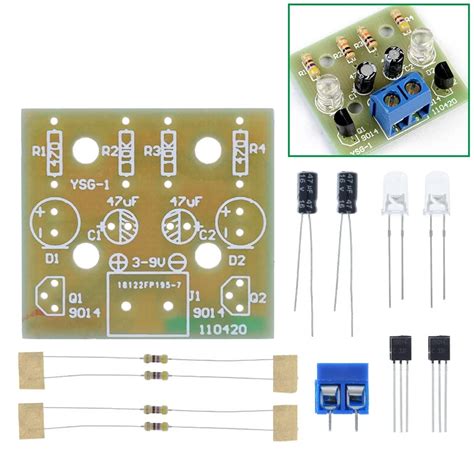 Simple Dual LED Blinking Circuit 的图像结果