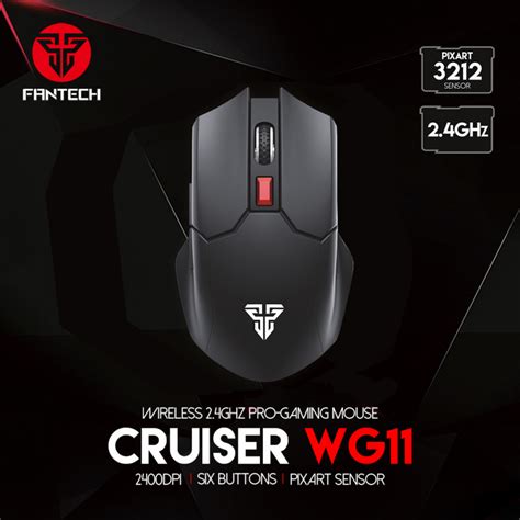 Mis Wireless Fantech WG11 Cruiser crni - Mob-Shop