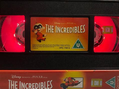 Buy The Incredibles VHS Videotape Light W/ Original Box Pixar Disney ...