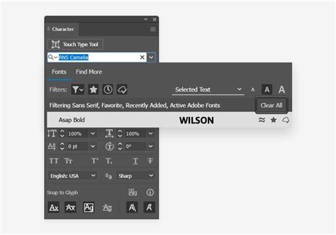 Image result for Character Panel InDesign