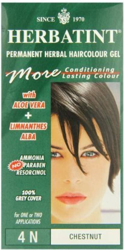 Herbatint Permanent Herbal Haircolour Gel 4N Chestnut -- 135 mL ...