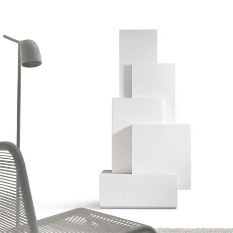 Design living area furniture in MDF Tetris made in Italy