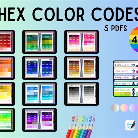 Hex Color Chart - Etsy