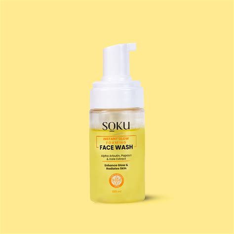 Buy SOKU Instant Glow Foaming Face Wash Online in India at Best Prices ...