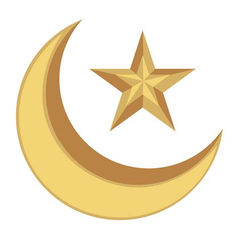 ramadan crescent moon and star icon 24405666 Vector Art at Vecteezy