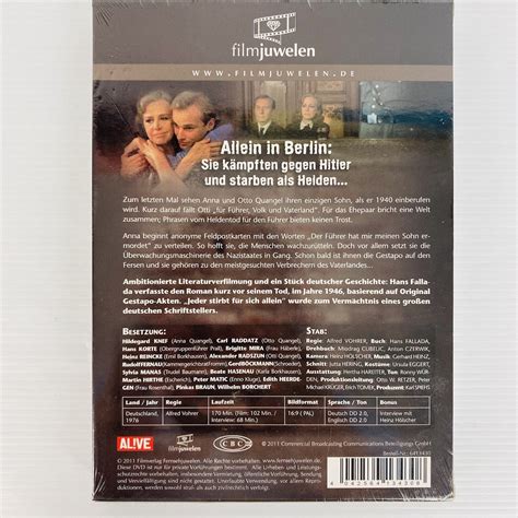 Alone In Berlin: Every Man Dies Alone DVD, 2016 | eBay