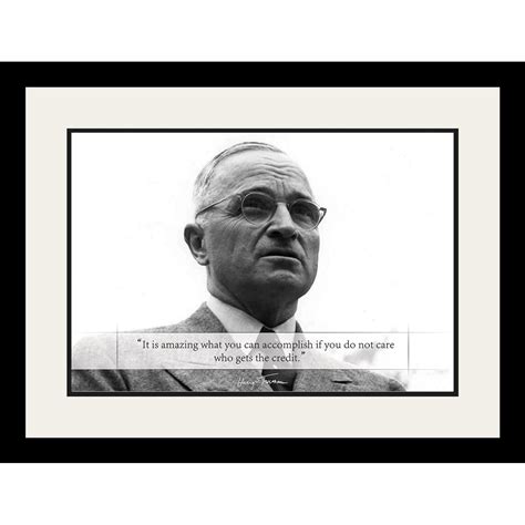 WeSellPhotos Harry S Truman Poster Photo Picture Framed Quote It is ...