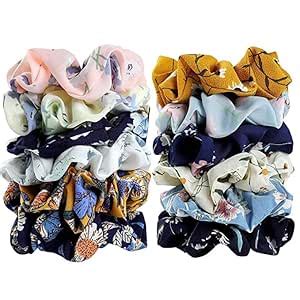 Buy SUNBIRD 6 Pcs Mix Scrunchies Hair Pins Cute Metal Shiny Hair Clip ...