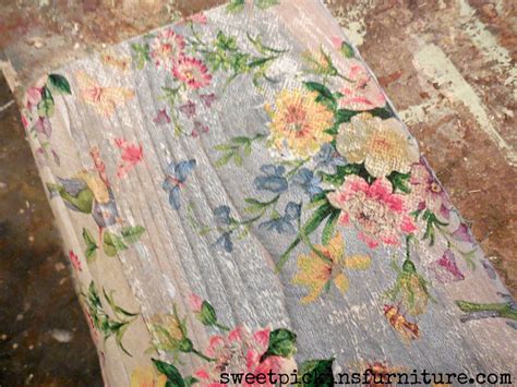 Floral Wood Tutorial - Using Napkins! - milkpaint | Crafts, Decoupage ...