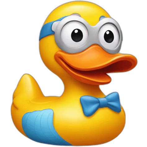 goofy rubber duck emoji