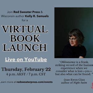 OBLIVESCENCE BOOK LAUNCH with Kelly R. Samuels, Online event ...
