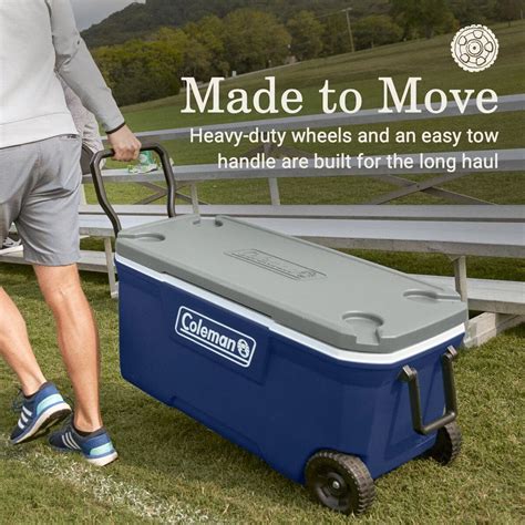 Coleman 316 Series 100QT Wheeled Cooler - Hike & Camp