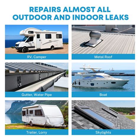 Snapklik.com : RV Sealant Tape, 2 Inch X 50 Foot RV Roof Tape Black, UV & Weatherproof Butyl ...