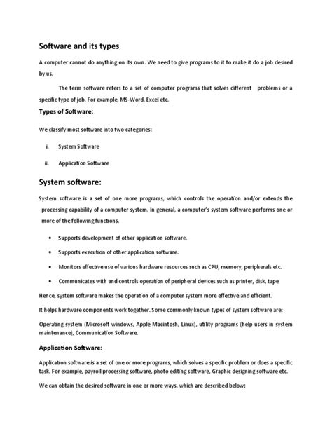 Image result for Different Types of Software PDF