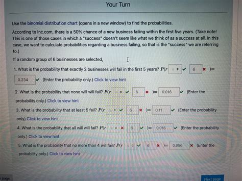 Binomial Distribution Chart 的图像结果