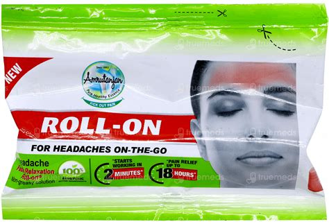 Amrutanjan Faster Relaxation Headache Roll On 10 Ml - Uses, Side ...