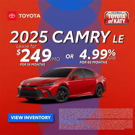 2025 Toyota Camry Specials | Toyota Of Katy