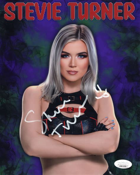 Stevie Turner (metallic 8x10) jsa certed photo signed auto autographed ...