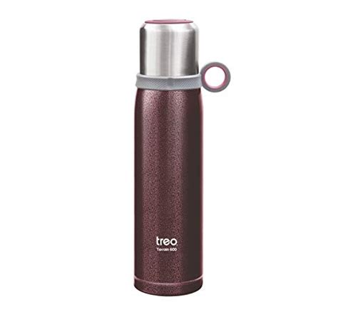 TREO by Milton Vaccum Double Steel Bottle Terrain 600Ml, Purple ...