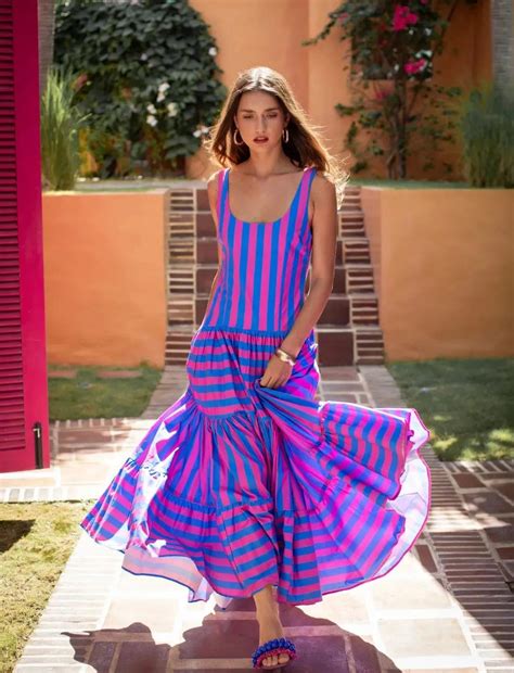 SELENA MAXI DRESS STRIPE