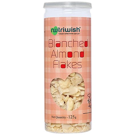 Buy Nutriwish Blanched Almond Flakes Online at Best Price of Rs 320 ...