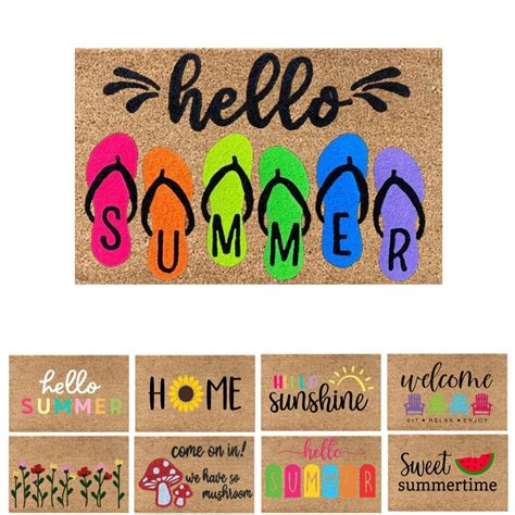 Summer Funny Doormats Welcome Door Mats Cute Floor Mats for Home Indoor ...