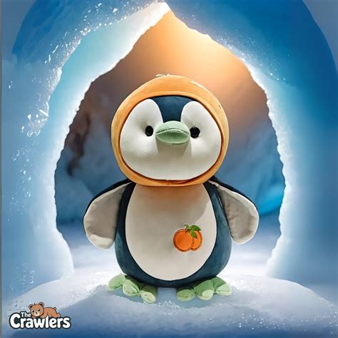 The Crawlers™ Peach Penguin Plush – 20 Inch Cuddly Animal Toy for Kids