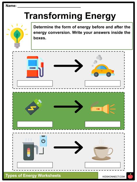 Energy Transformation Worksheet Key 的图像结果