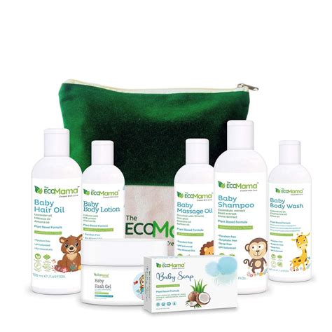 Buy The Eco Mama 7-in-1 Baby Skin & Hair Care Combo Kit (Medium) with ...