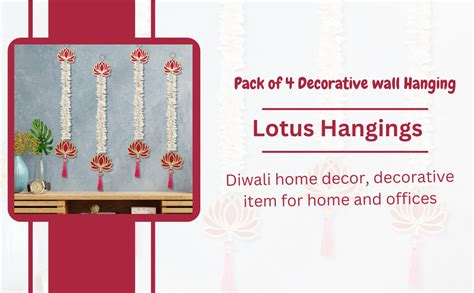 Buy Smizzy Lotus Hangings for Decoration/ Floral Wall Hangings for ...