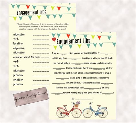 engagement party mad libs
