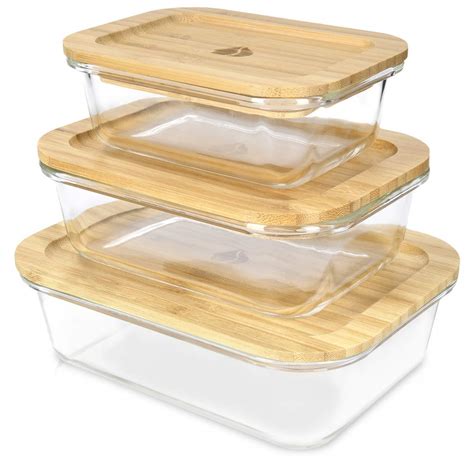 Buy HRIM ENTERPRISE Borosilicate Rectangular Glass Bowl Store Food ...